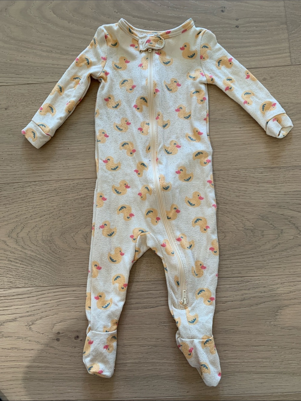 JOE FRESH | Baby Footed One-Piece Zip Pajamas | 3-6 months